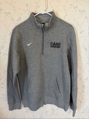 Nike Gray CASE Columbus Arena Quarter-Zip Pullover
